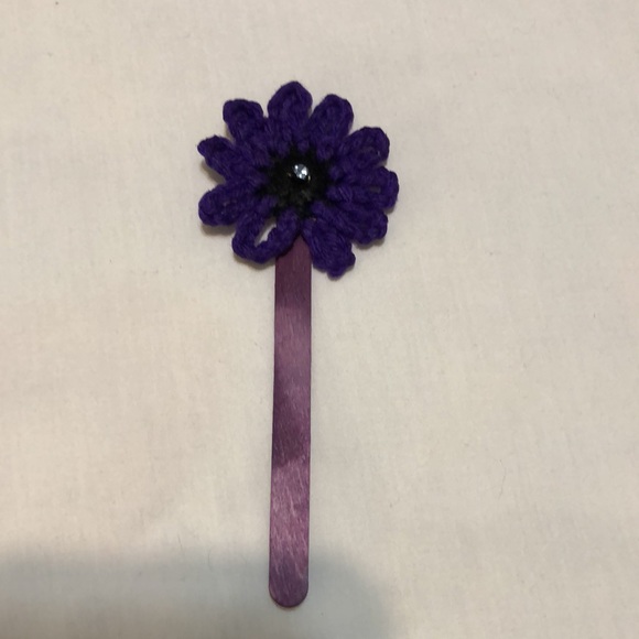 Flower bookmark Handmade crochet - Picture 1 of 9